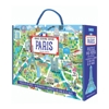 Puzzle & Livre Voyagez  explorez, paris, Sassi Junior