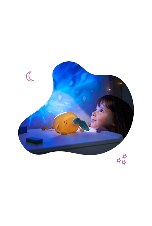 Veilleuse Bébé Projection Lumineuse et Musicale Basile, Badabulle