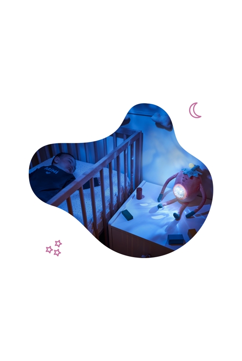Veilleuse Peluche Bébé Projection Tamisée Barnabé, Badabulle