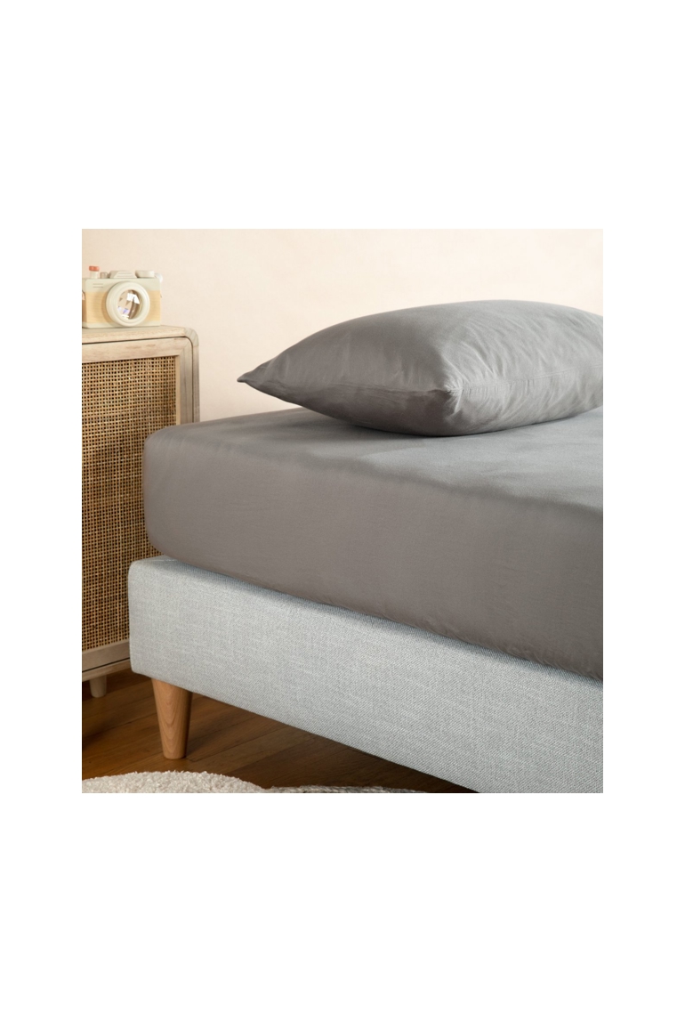 Drap housse pur Coton Bio 1 personne 1