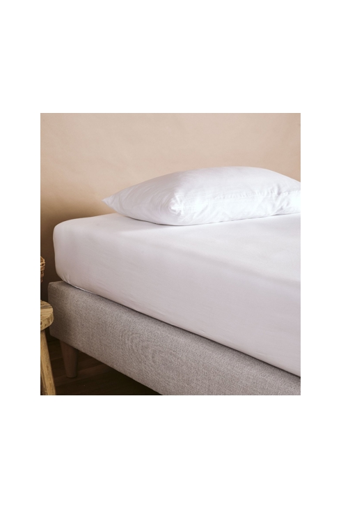 Drap housse pur coton bio 1 personne, Kadolis
