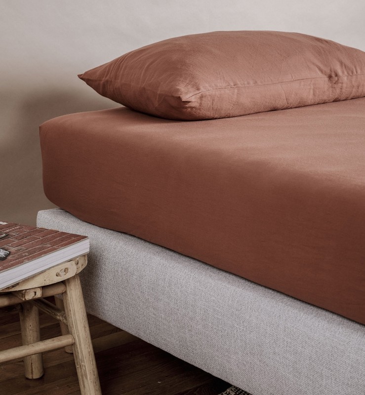 Drap housse pur coton bio 1 personne, Kadolis - 90x140 cm