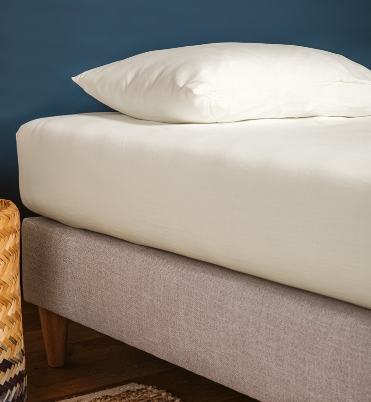 Kadolis - Drap housse pur Coton Bio 1 personne - Mixte