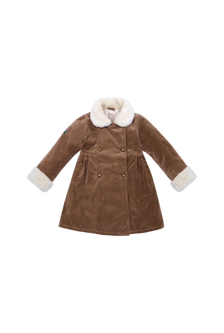Manteaueau long   velours  fausse fourrure   Anoushka, La Faute à Voltaire 1