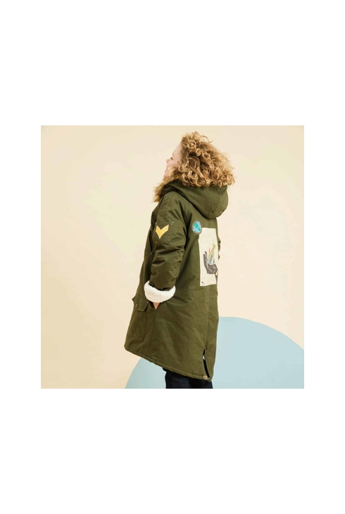 Parka longue à capuche Rock & Peace, La Faute à Voltaire