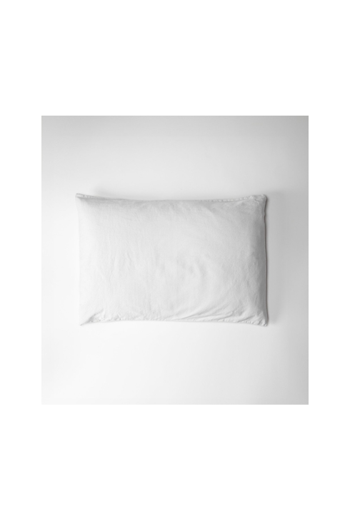 Taie d'oreiller Satin de Coton Bio lavé