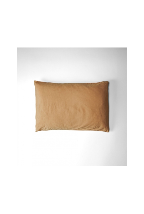 Taie d'oreiller Satin de Coton Bio lavé
