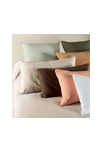 Taie d'oreiller Satin de Coton Bio lavé 5