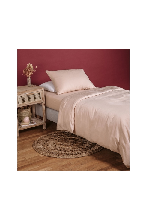Housse de couette pur coton bio pour lit 1 personne, Kadolis