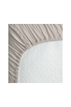 Drap housse satin de coton bio lavé 1 personne, Kadolis 3