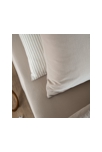 Drap housse satin de coton bio lavé 1 personne, Kadolis 4