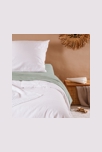 Drap housse satin de coton bio lavé 1 personne, Kadolis 4