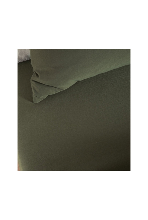 Drap housse Satin de Coton Bio lavé 1 personne