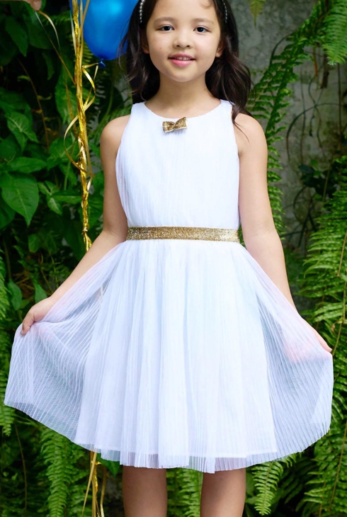 Robe de cortège blanche or pour fille Hepburn, La Faute à Voltaire