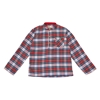 Chemise noël garçon carrx tartan rouge col mao Rimbaud, La Faute à Voltaire