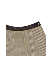 Jupe écossaise fille laine carrx tartan marron jaune London, La Faute à Voltaire 3