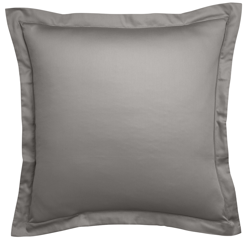 Taie d'oreiller partition satin de coton coloris gris, Dodo - 65x65cm