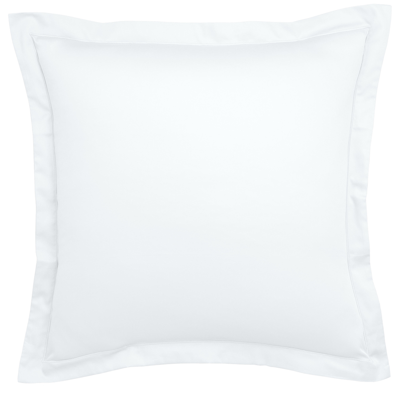 Taie d'oreiller partition satin de coton coloris blanc, Dodo - 65x65cm