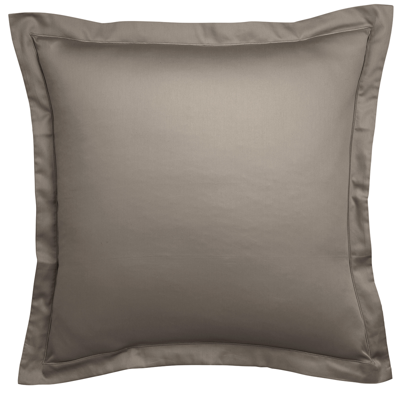 Dodo - Taie d'oreiller partition satin de coton coloris taupe, Dodo -