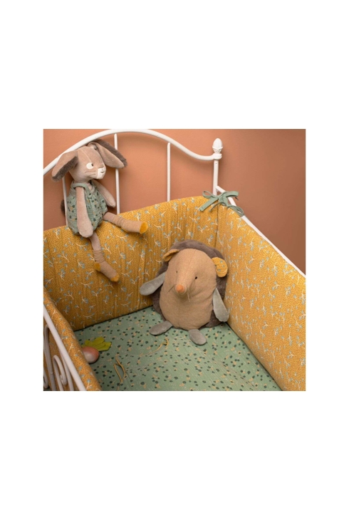 Drap housse sauge lit bébé 70 x 140 cm trois petits lapins, Moulin roty