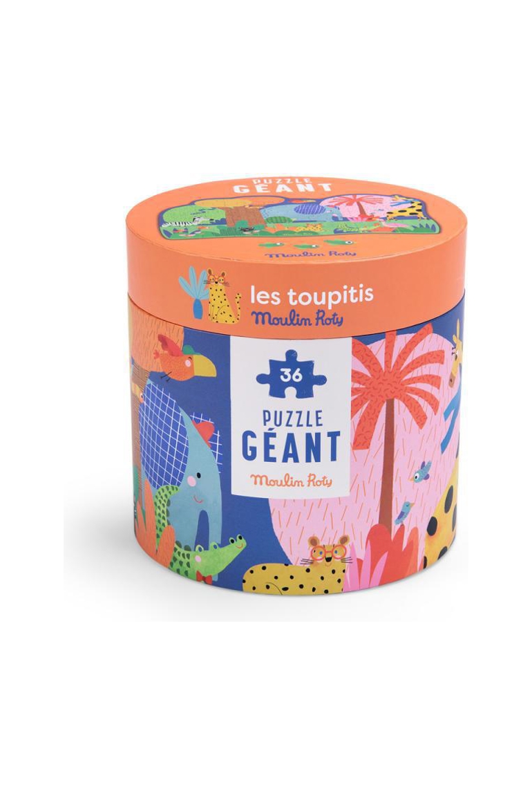 Puzzle géant l'oasis des animaux (36 pièces) les toupitis, Moulin roty 1