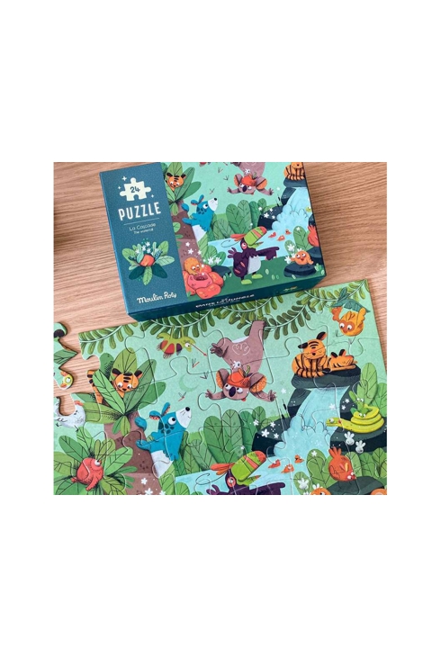 Puzzle géant baleine (36 pièces) les aventures de paulie, Moulin roty
