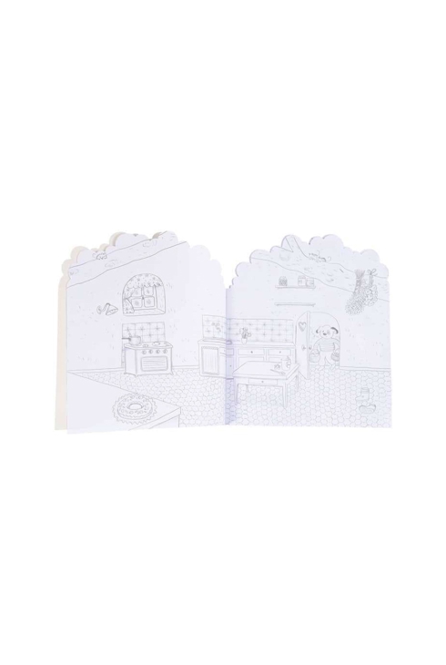 Cahier stickers la grande famille 20 pages, Moulin roty
