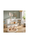 Lit bébé combiné 120x60 évolutif en 90x190 en bois blanc 3