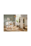 Lit bébé combiné 120x60 évolutif en 90x190 en bois blanc 4