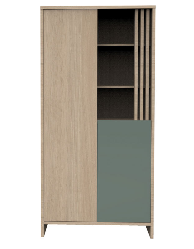 Sauthon - Armoire 2 portes et 1 niche avec claustra en bois décor chêne Suave, Sauthon - - Dès la naissance