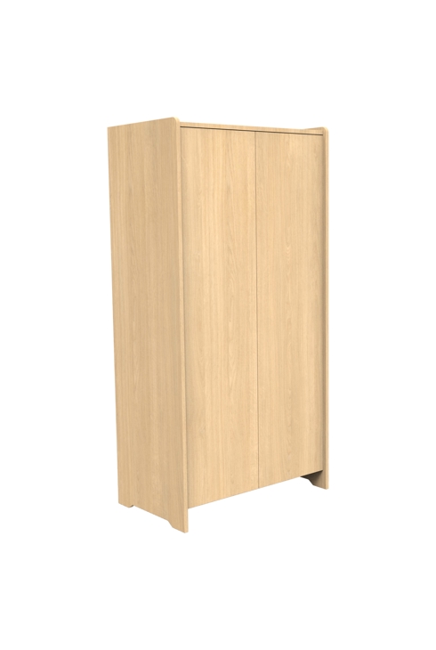 Armoire 2 portes en bois décor chêne miel