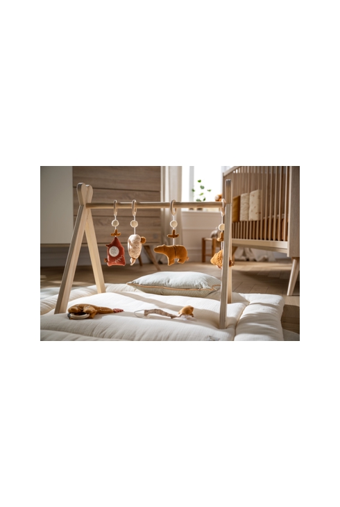 Arche d'éveil bois avec 4 jouets, Sauthon