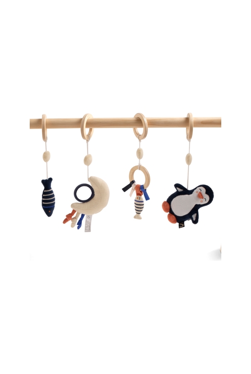 Arche d'éveil bois avec 4 jouets, Sauthon