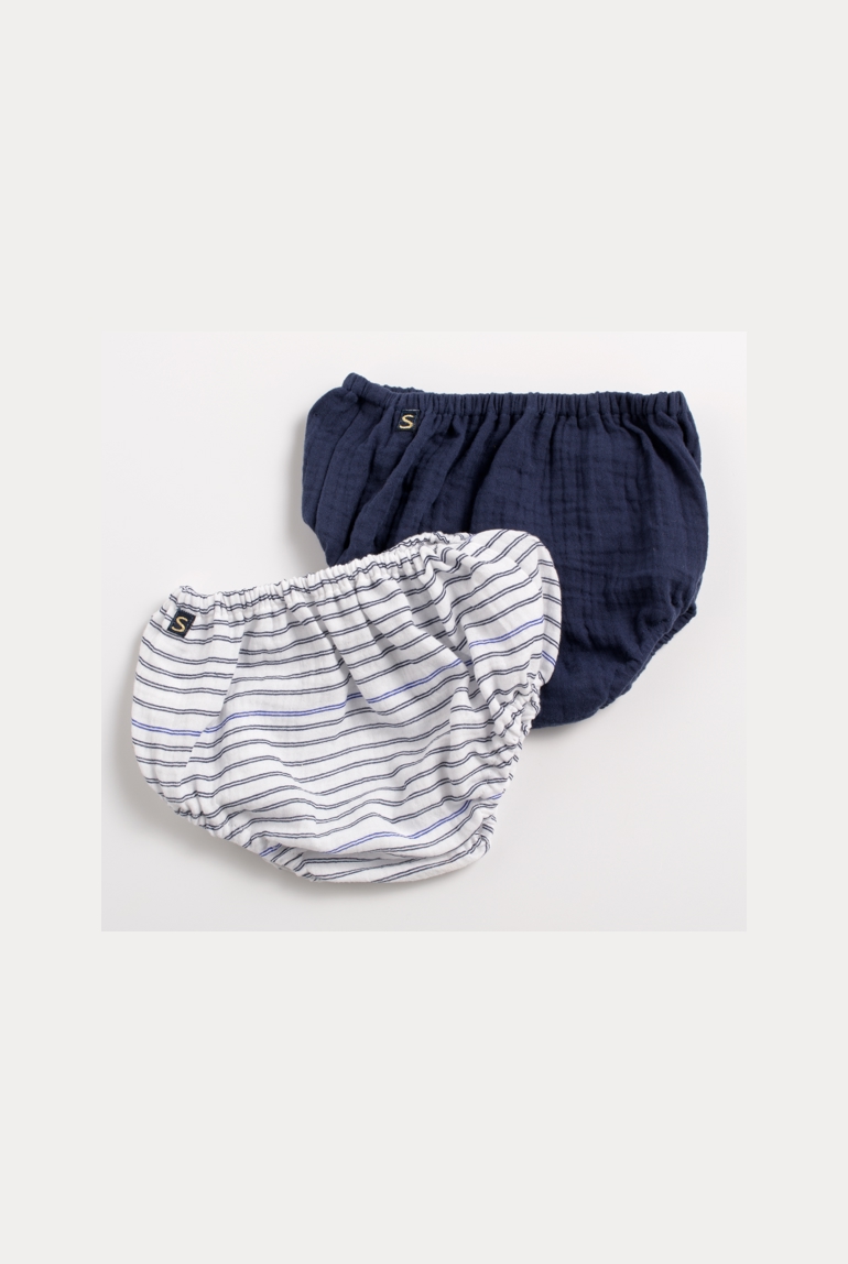 Culotte bloomer Bébé en coton lot de 2 1