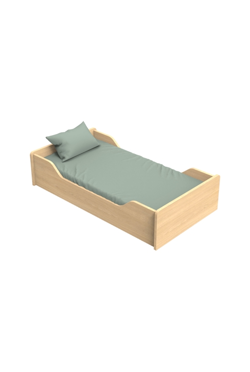 Lit évolutif 140x70 - Little Big Bed en bois décor chêne miel