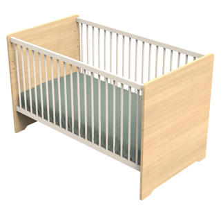 Lit évolutif 140x70 - Little Big Bed en bois décor chêne miel 1