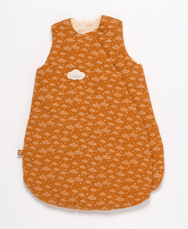 Gigoteuse bébé hiver croisée en double gaze de coton -