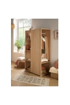Meuble de rangement avec étagères et penderie en décor bois, Sauthon 3