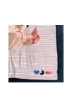 Grand tapis de jeu en double gaze de coton marinière 4