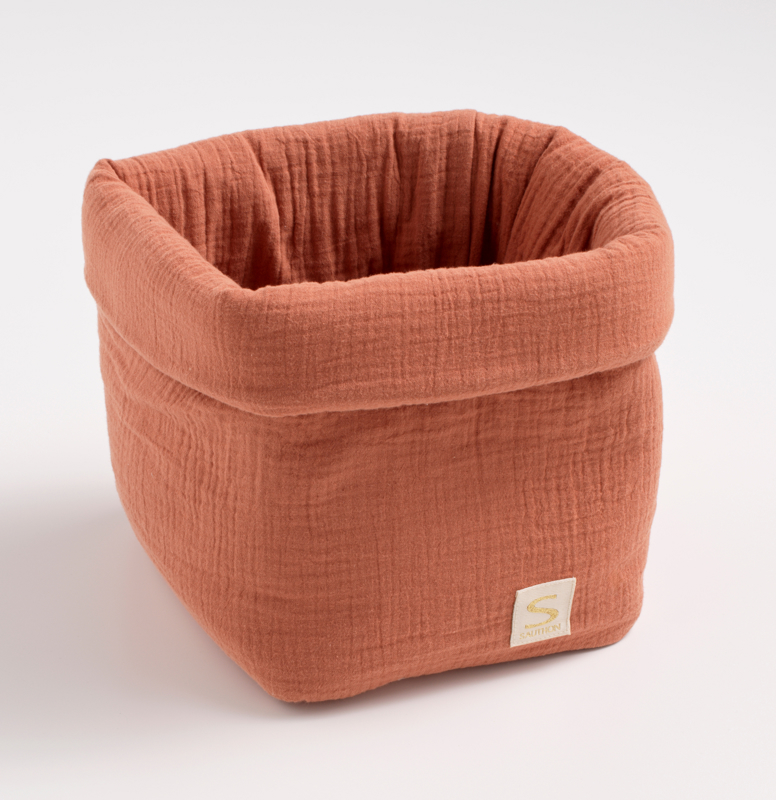 Sauthon - Panière de rangement en double gaze de coton, Sauthon -