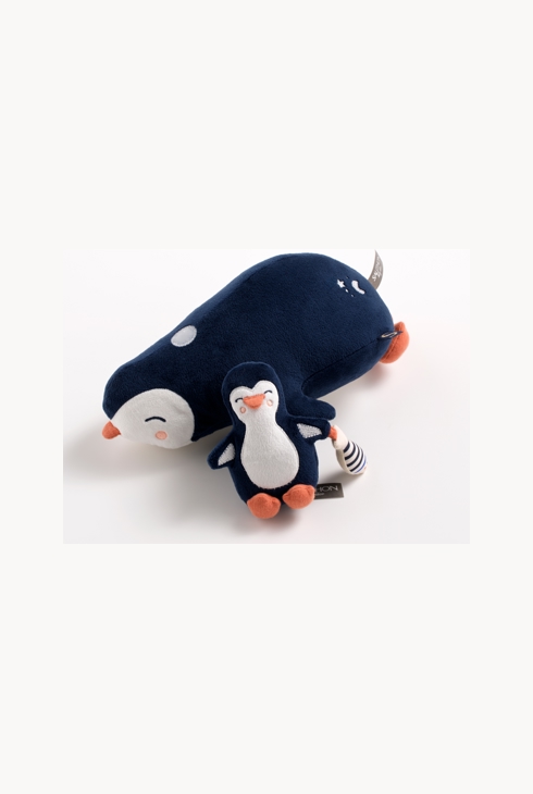 Peluche pingouin bleu marine