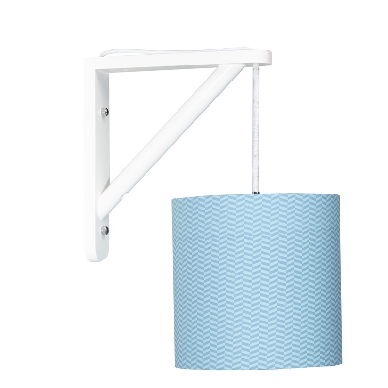 Applique murale en coton Bleu -