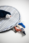 Doudou mouchoir pingouin velours 3