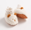 Chaussons bébé en sherpa ourson