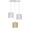 Suspension Lumineuse Trio Plafonnier en coton beige