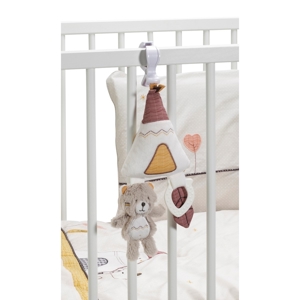 Jouet d'activités enfant Tipi en velours blanc 1