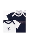 Bodies bébé croisés à manches courtes Lot de 3, Sauthon 2
