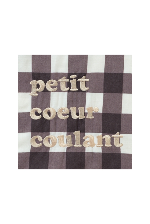 Bavoir élastiqué Petit cœur coulant, Little Crevette