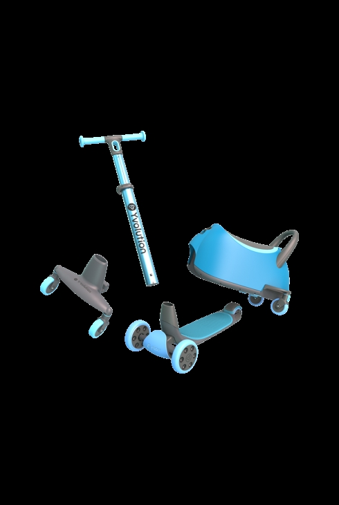 Trottinette Luna bleu, Yvolution