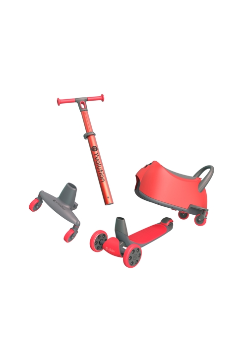 Trottinette Luna rouge, Yvolution